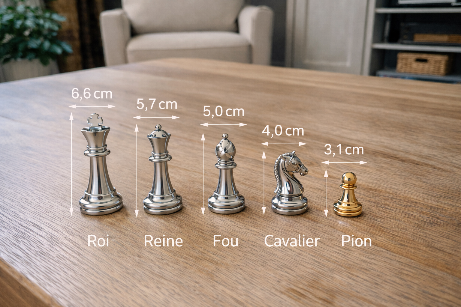 Pièces échecs Haute gamme